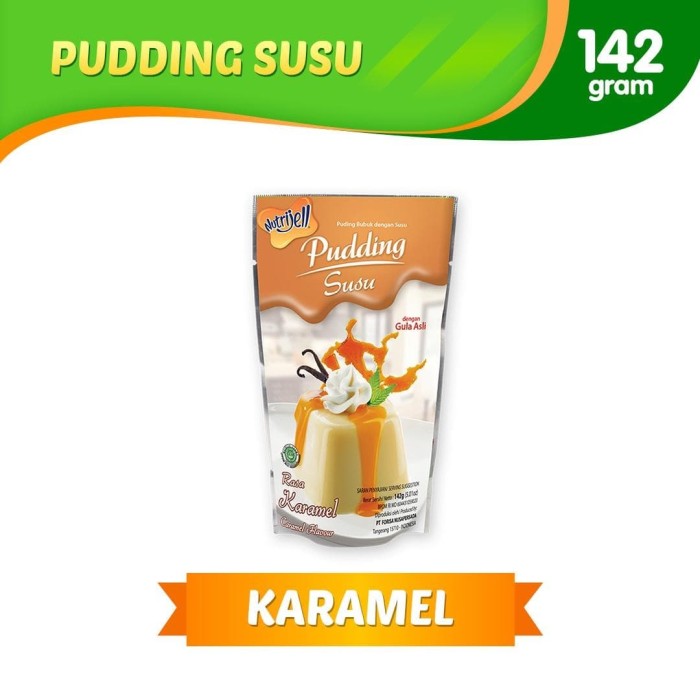 Jual nutrijel puding susu rasa karamel caramel flavour ...