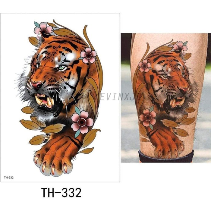 Paling Keren 20 Sketsa  Tato Macan  Gambar  Tato Keren