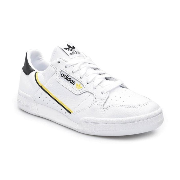 adidas continental 80 white and yellow