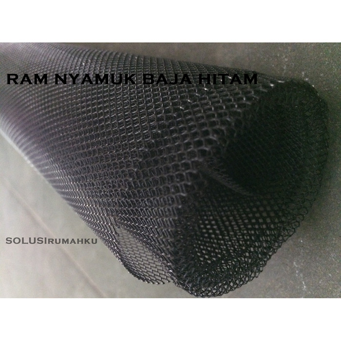  Jual  1 MTR RAM NYAMUK  BAJA  HITAM KAKU KAWAT  KASA PINTU  