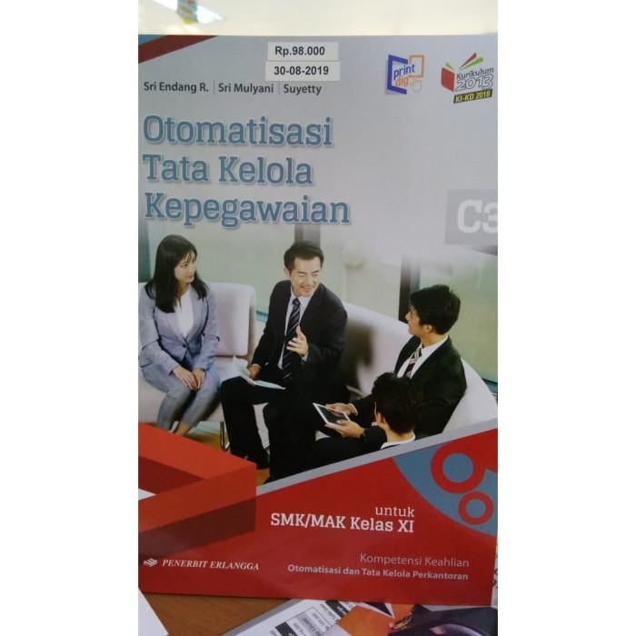 Download Buku Otomatisasi Tata Kelola Kepegawaian Kelas 11 Kurikulum 2013 Cara Golden