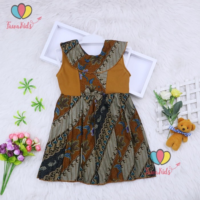 Jual Dress  Batik  uk Bayi  3 Tahun Dres Model  Baju  Anak 