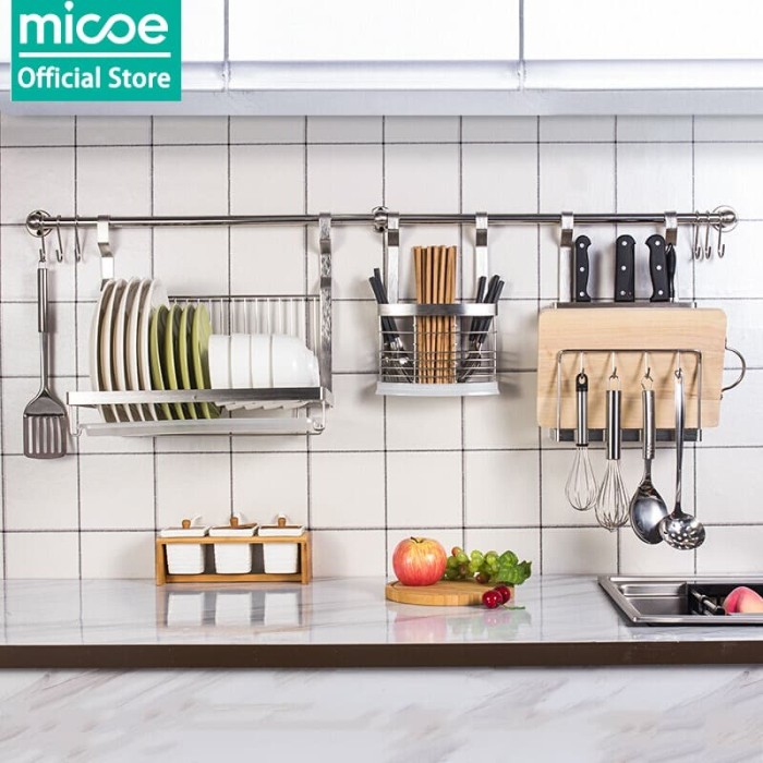 Promo Micoe rak  dapur  hiasan dinding  rak  penyimpanan 