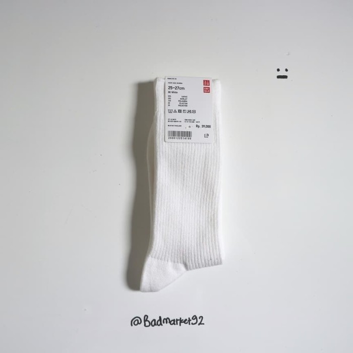 Foto Produk kaos kaki warna Uniqlo putih original UNISEX dari Badmarket