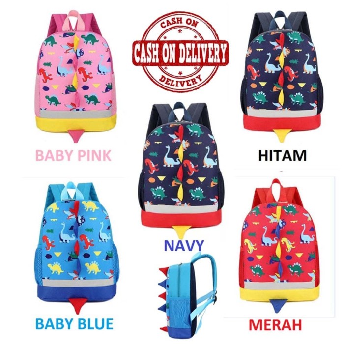 Jual TERLARIS Tas Ana   k Sekolah Dino 3D Timbul TK PG