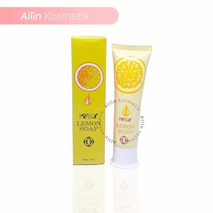 Jual ORIGINAL Sabun Wajah Kelly Lemon Soap BPOM 75 Gr