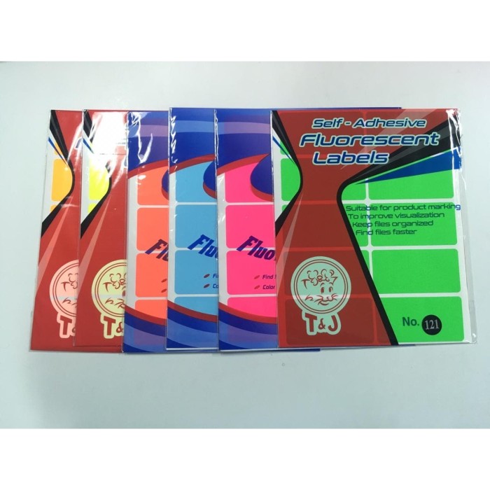 Jual LABEL T&amp;J WARNA (FLUORESCENT) 121 Jakarta Barat