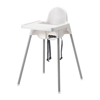 plain white high chair