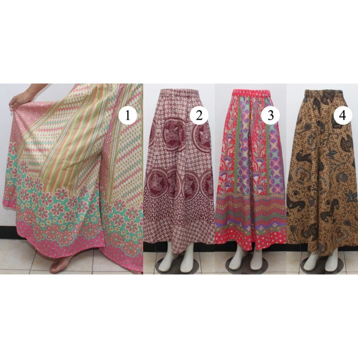 Jual Celana  Kulot  Cutbray  Warna HAP motif 03 Kota 