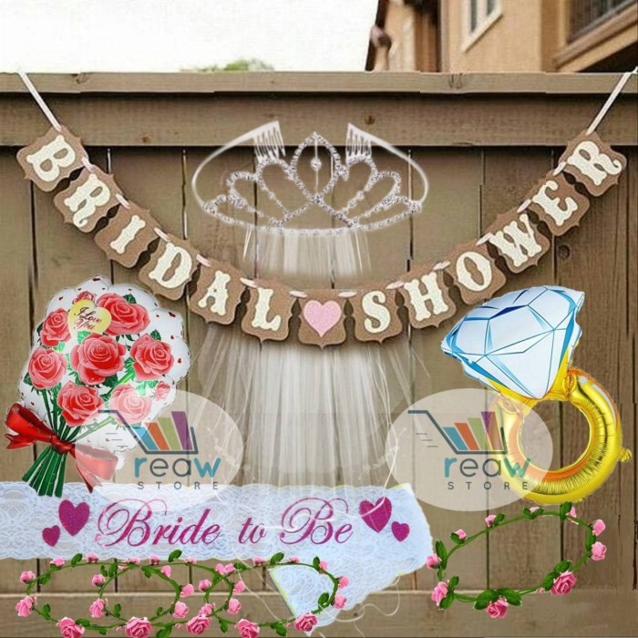 Jual Paket Dekorasi  Hiasan Bridal  Shower  Bride To Be 02 