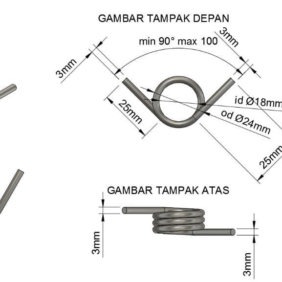 Jual PER PEGAS TORSION - Jakarta Utara - PER (SPRING) | Tokopedia