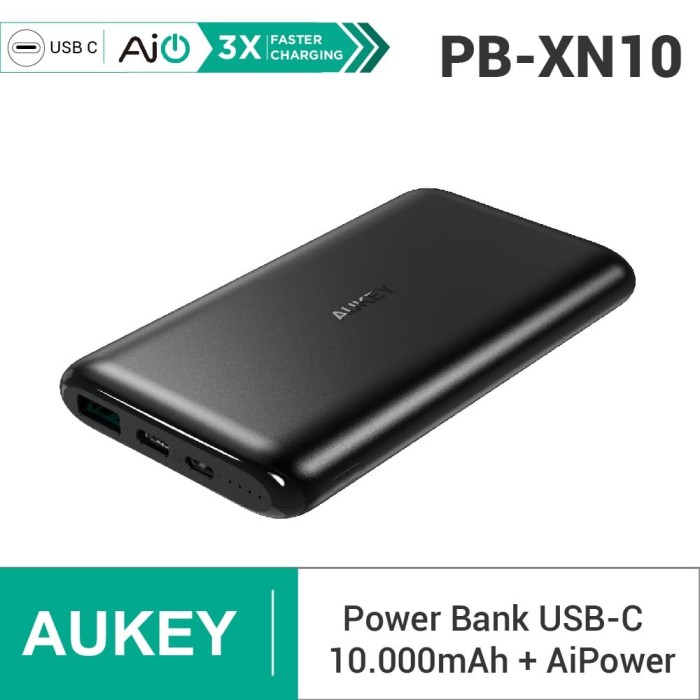 Jual Aukey PB-XN10 Powerbank 10000 mAh USB C AiQ - Jakarta