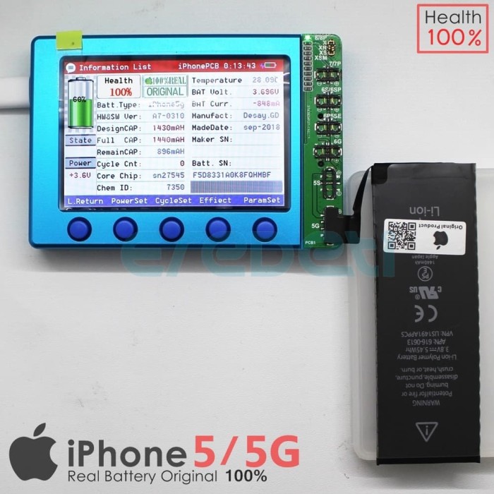 Jual BATTERY BATERAI BATERE IPHONE 5 IPHONE 5G ORIGINAL KD