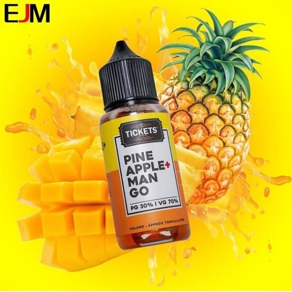 Jual TICKET MANGO PINEAPPLE ICE 3MG 60ML - Kota Bandung
