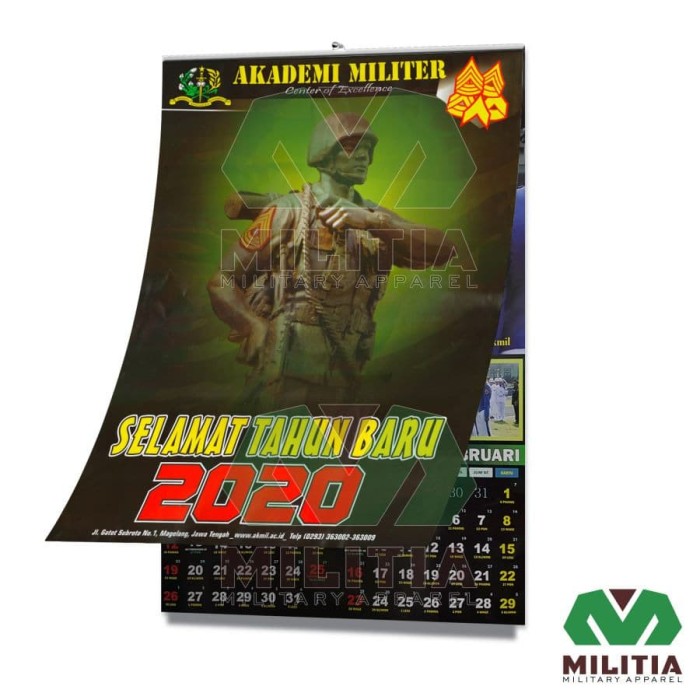 Jual Kalender Dinding Akmil Akademi Militer Tahun 2020 Kota Magelang Militia Tokopedia