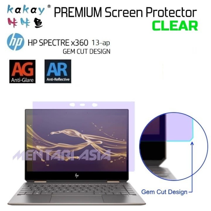 Jual Screen Protector HP Spectre x360-13ap GEM CUT - KAKAY