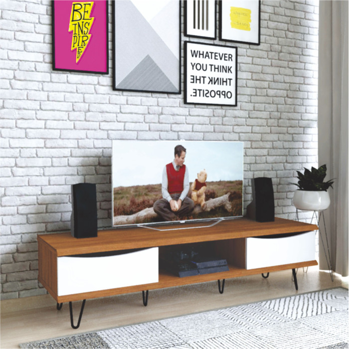 Jual MEJA TV RAK TV HPL MINIMALIS kaki besi hair pin Jual MEJA TV RAK TV HPL MINIMALIS kaki besi hair pin