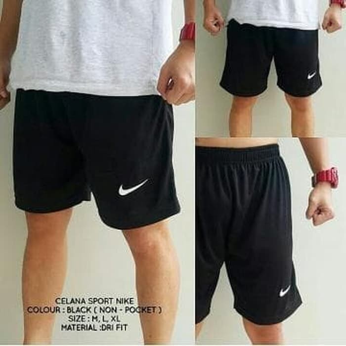 Jual Celana  Olahraga Pendek  Pria Bola Futsal  Nike Hitam GO 