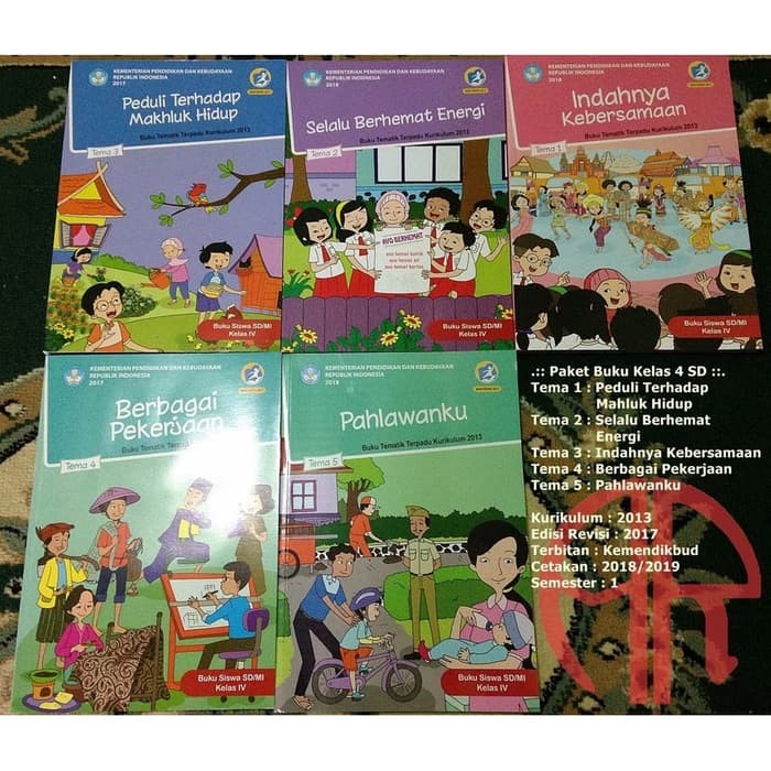 Jual Buku Buku Tematik Kelas 4 Sd Mi Tema 5 Semester 1 Jakarta Utara Gilangsudiati Tokopedia