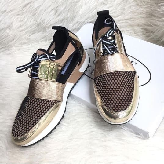 steve madden arctic rose gold sneakers