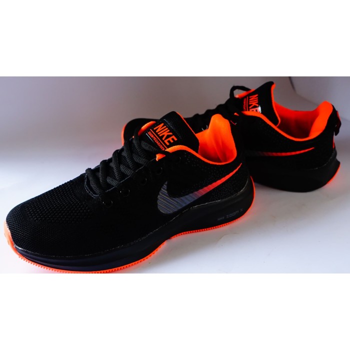 Jual Sepatu  Running Nike  Zoom  X  Black Orange Premium 