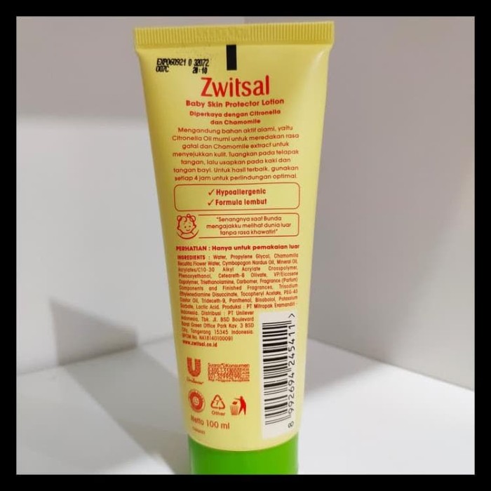 zwitsal lotion anti nyamuk