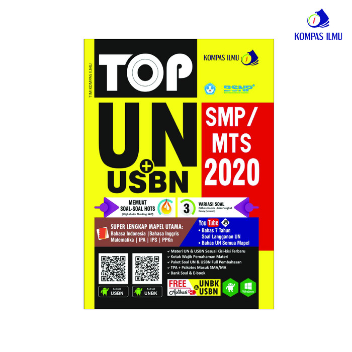 Jual Buku Top Un Usbn Smp Mts 2020 Kompas Ilmu Kota Yogyakarta Sadeyan Book Corner Tokopedia