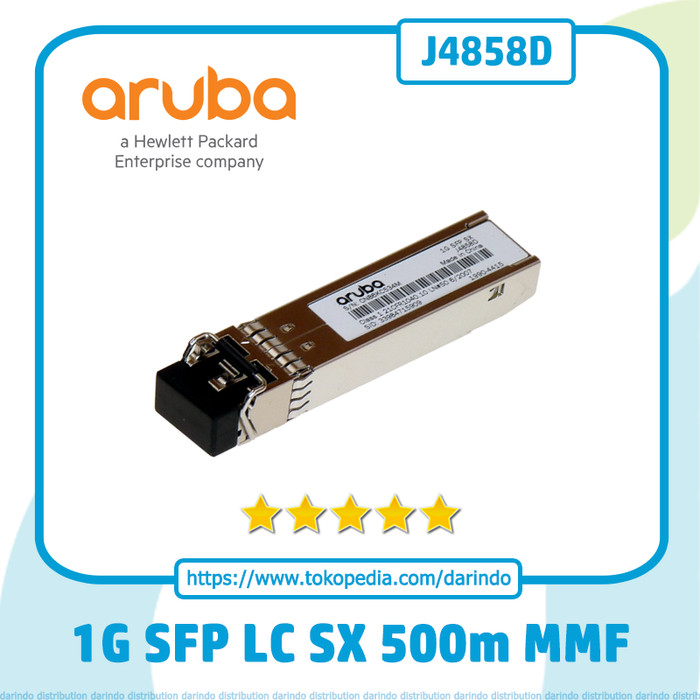 Jual Aruba 1G SFP LC SX 500m MMF Transceiver [J4858D] Jakarta Pusat