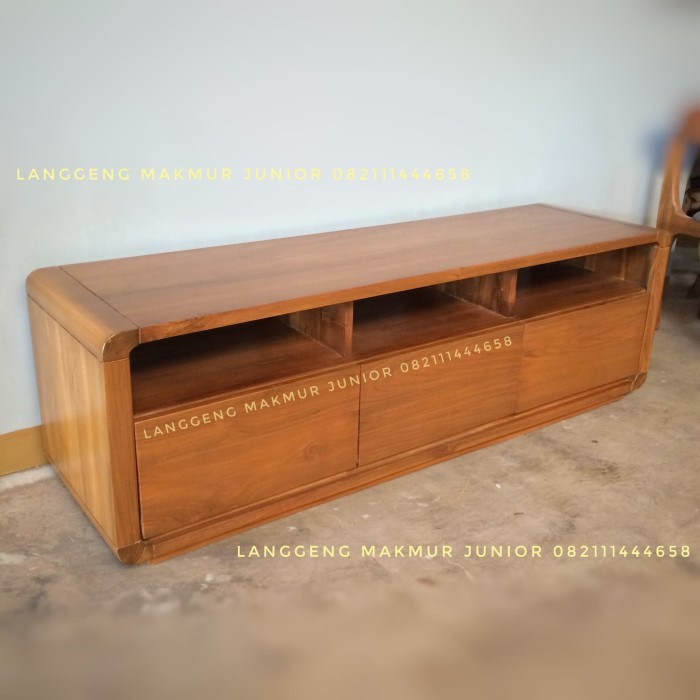 Jual bufet credenza meja tv modern minimalis capsul 160cm jati jepara Kab. Jepara LMJ