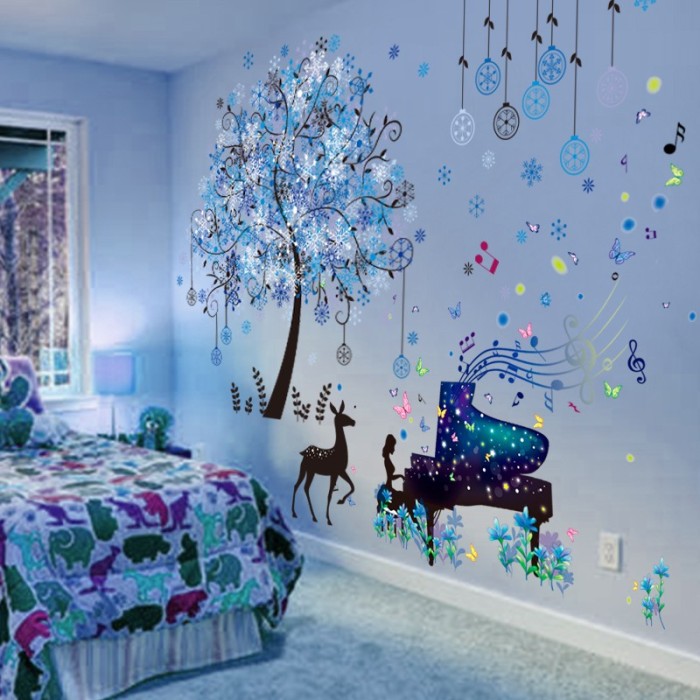 10+ Ide Stiker Dinding Kamar Tidur 3d