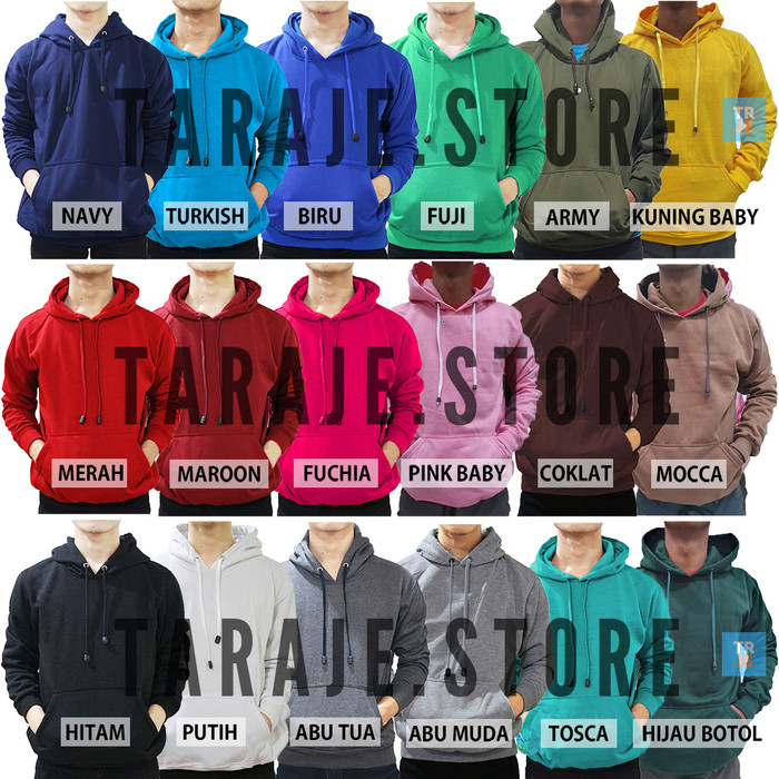 Jual Jaket Sweater Polos Hoodie Jumper Unisex Full Color