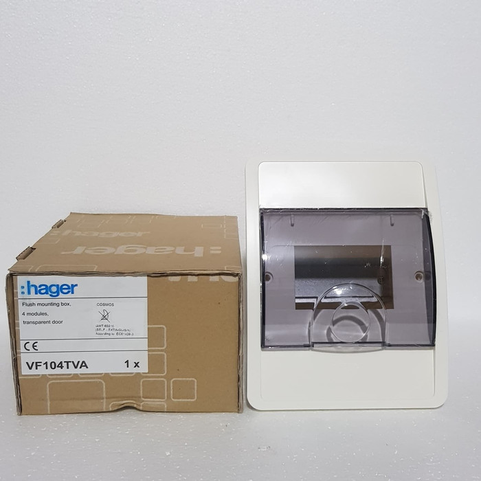 Jual Box MCB Hager 4 Group Inbow VF104TVA / Fuse Box Hager 4 Module IB