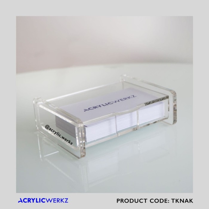 Jual Tempat  Kartu  Nama  Acrylic Kotak  Acrylic Name  Card 