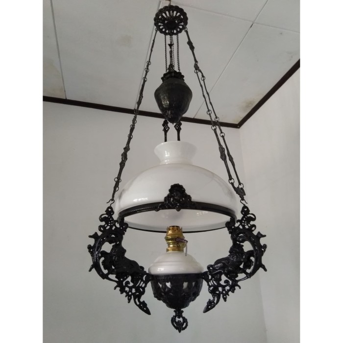 Jual Lampu gantung klasik  Antik gaya Jawa Betawi Hitam UK 