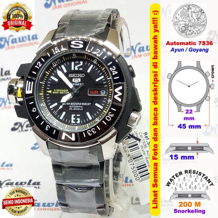 seiko 5 automatic map meter