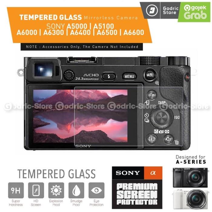 Jual Sony Alpha A5000 A5100 A6000 LCD Tempered Glass