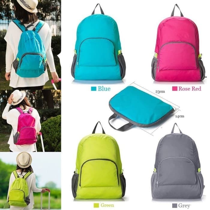 Jual Tas Ransel Lipat Tas Punggung Foldable Backpack / Tas Ransel