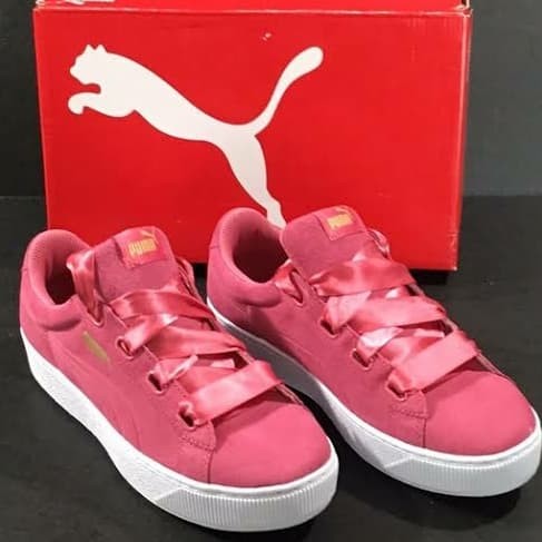 puma vikky ribbon red