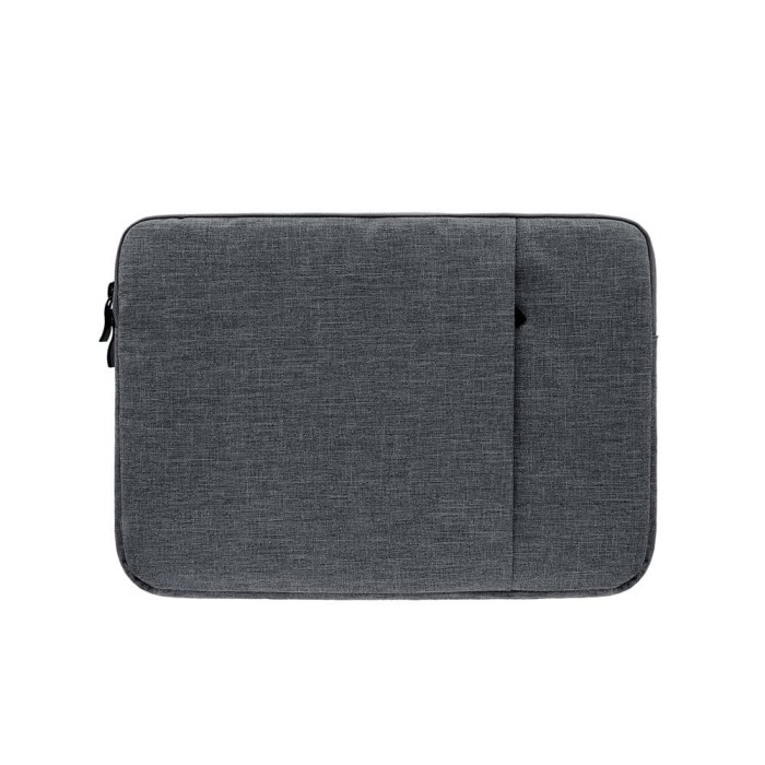Jual Tas Laptop 14 inch Softcase Nylon MacBook sleeve case Dark Grey