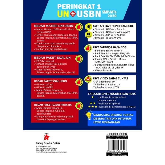 Jual Kualitas Terjamin Buku Peringkat 1 Un Usbn Smp Mts 2020