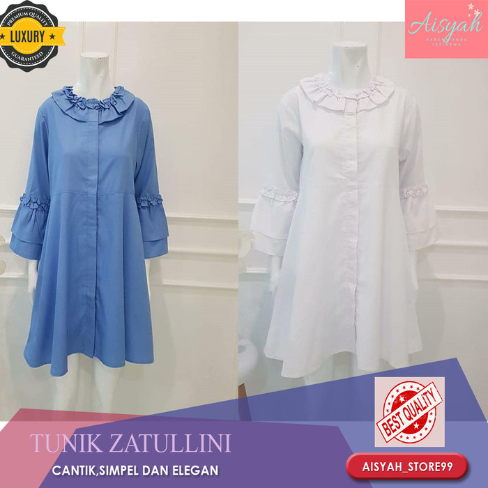 Foto Produk BAJU ATASAN TUNIK KATUN toyobo CASUAL MODERN BLOUSE MUSLIM TERBARU 09 dari Aisyah_Store99