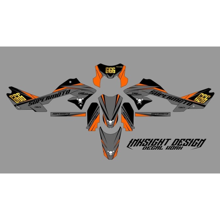 Jual Dekal Sticker Decal Motor Kawasaki Dtracker Supermoto ...