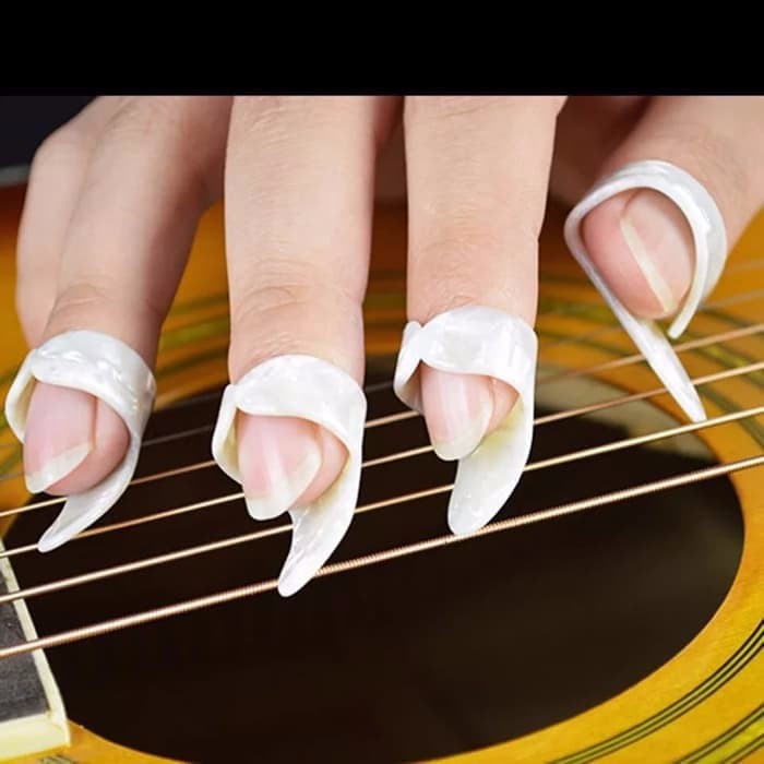 Jual Guitar pick Thumb Finger Pick jari gitar anti sakit ...