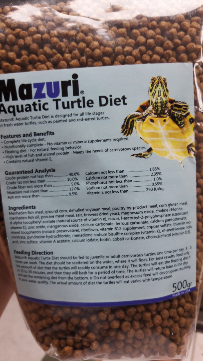 Jual Mazuri Aquatic Turtle Diet 500gr Kota Tangerang Selatan Mulia