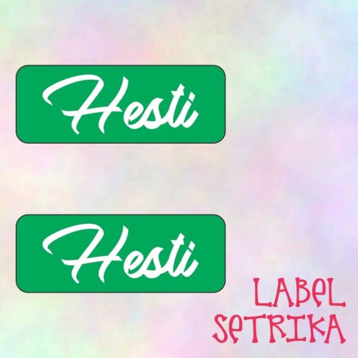 Jual Label Setrika Nama Anak Hesti Jakarta Selatan Buboby Shop