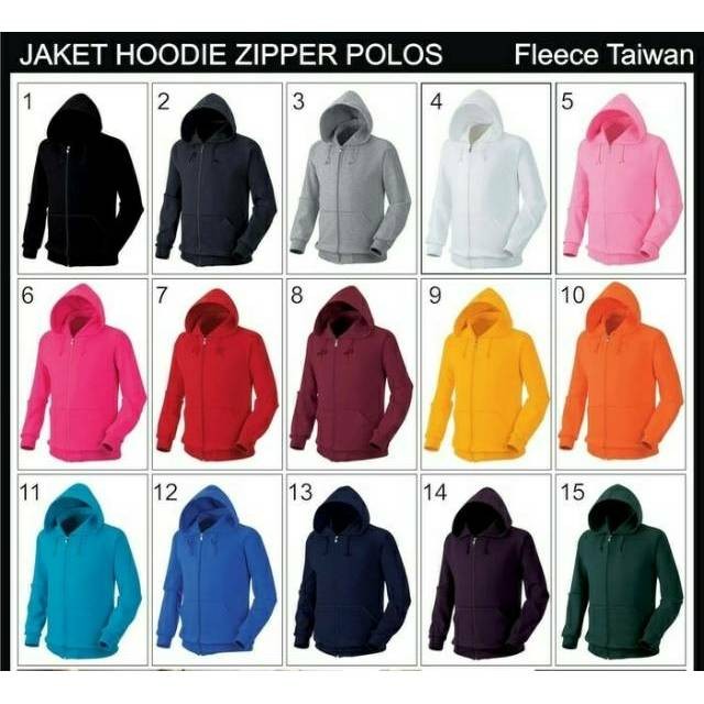 jaket hoodie zipper polos