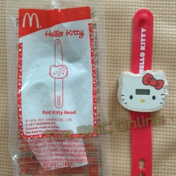 New Sanrio Hello Kitty Key Chain Red 3D Body # 6 QQ