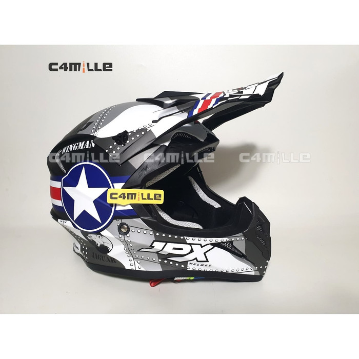 Jual HELM JPX CROSS X30 BLACK DOFF TRAIL SUPER CROSS