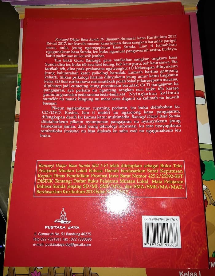 Jual Buku Buku Bahasa Sunda Rancage Diajar Basa Sunda Kelas 4 Sd Jakarta Barat Balapatihidayanto Tokopedia