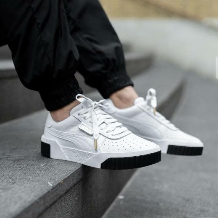 puma cali white black
